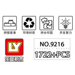 LY 9216 non  CHÚA TỂ THIÊN ĐƯỜNG bộ đồ chơi xếp lắp ráp ghép mô hình Movie & Game Phim Và Trò Chơi 1722 khối