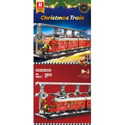 REOBRIX 66034 non  CHUYẾN TÀU GIÁNG SINH bộ đồ chơi xếp lắp ráp ghép mô hình Creator CHRISTMAS TRAIN Sáng Tạo 2822 khối