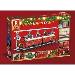 REOBRIX 66034 non  CHUYẾN TÀU GIÁNG SINH bộ đồ chơi xếp lắp ráp ghép mô hình Creator CHRISTMAS TRAIN Sáng Tạo 2822 khối