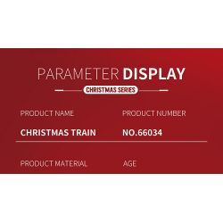 REOBRIX 66034 non  CHUYẾN TÀU GIÁNG SINH bộ đồ chơi xếp lắp ráp ghép mô hình Creator CHRISTMAS TRAIN Sáng Tạo 2822 khối