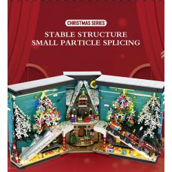 REOBRIX 66033 non  GIÁ SÁCH GIÁNG SINH bộ đồ chơi xếp lắp ráp ghép mô hình Creator MERRY CHRISTMAS Sáng Tạo 3260 khối