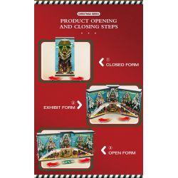 REOBRIX 66033 non  GIÁ SÁCH GIÁNG SINH bộ đồ chơi xếp lắp ráp ghép mô hình Creator MERRY CHRISTMAS Sáng Tạo 3260 khối