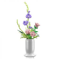 MouldKing 10009 Mould King 10009 non  THẾ GIỚI HOA BÔNG HỒNG ƯỚC MƠ bộ đồ chơi xếp lắp ráp ghép mô hình  FLOWER WORLD WISH-FULLING ROSE Kỹ Thuật Công Nghệ Cao Mô Hình Phương Tiện 1203 khối