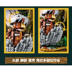KAIDO KD99009 99009 non  THẾ GIỚI KHỦNG LONG THOÁT KHỎI VỎ 3 MÔ HÌNH VELOCIRAPTOR ANKYLOSAURUS TRICERATOPS bộ đồ chơi xếp lắp ráp ghép mô hình DINOSAUR WORLD 1488 khối