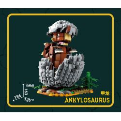 KAIDO KD99009 99009 non  THẾ GIỚI KHỦNG LONG THOÁT KHỎI VỎ 3 MÔ HÌNH VELOCIRAPTOR ANKYLOSAURUS TRICERATOPS bộ đồ chơi xếp lắp ráp ghép mô hình DINOSAUR WORLD 1488 khối