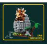 KAIDO KD99009 99009 non  THẾ GIỚI KHỦNG LONG THOÁT KHỎI VỎ 3 MÔ HÌNH VELOCIRAPTOR ANKYLOSAURUS TRICERATOPS bộ đồ chơi xếp lắp ráp ghép mô hình DINOSAUR WORLD 1488 khối