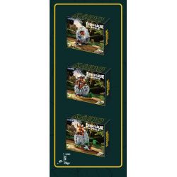KAIDO KD99009 99009 non  THẾ GIỚI KHỦNG LONG THOÁT KHỎI VỎ 3 MÔ HÌNH VELOCIRAPTOR ANKYLOSAURUS TRICERATOPS bộ đồ chơi xếp lắp ráp ghép mô hình DINOSAUR WORLD 1488 khối
