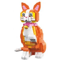 ZHEGAO DZ6119 6119 non  NHỮNG CHÚ MÈO DỄ THƯƠNG SẮP CÓ MÀU CAM bộ đồ chơi xếp lắp ráp ghép mô hình Creator CUTE CAT COMES Sáng Tạo 835 khối