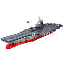 JIESTAR FF40010 40010 non  TÀU SÂN BAY PHÚC KIẾN bộ đồ chơi xếp lắp ráp ghép mô hình Military Army PLA.NAVY FUJIAN Quân Sự Bộ Đội 3168 khối