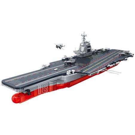 JIESTAR FF40010 40010 non  TÀU SÂN BAY PHÚC KIẾN bộ đồ chơi xếp lắp ráp ghép mô hình Military Army PLA.NAVY FUJIAN Quân Sự Bộ Đội 3168 khối