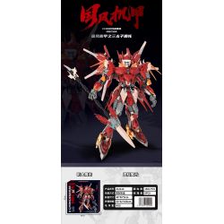 SOUZOSHA 212214 non  MECHA PHONG CÁCH QUỐC GIA HOÀNG TỬ THỨ BA NEZHA bộ đồ chơi xếp lắp ráp ghép mô hình 1662 khối