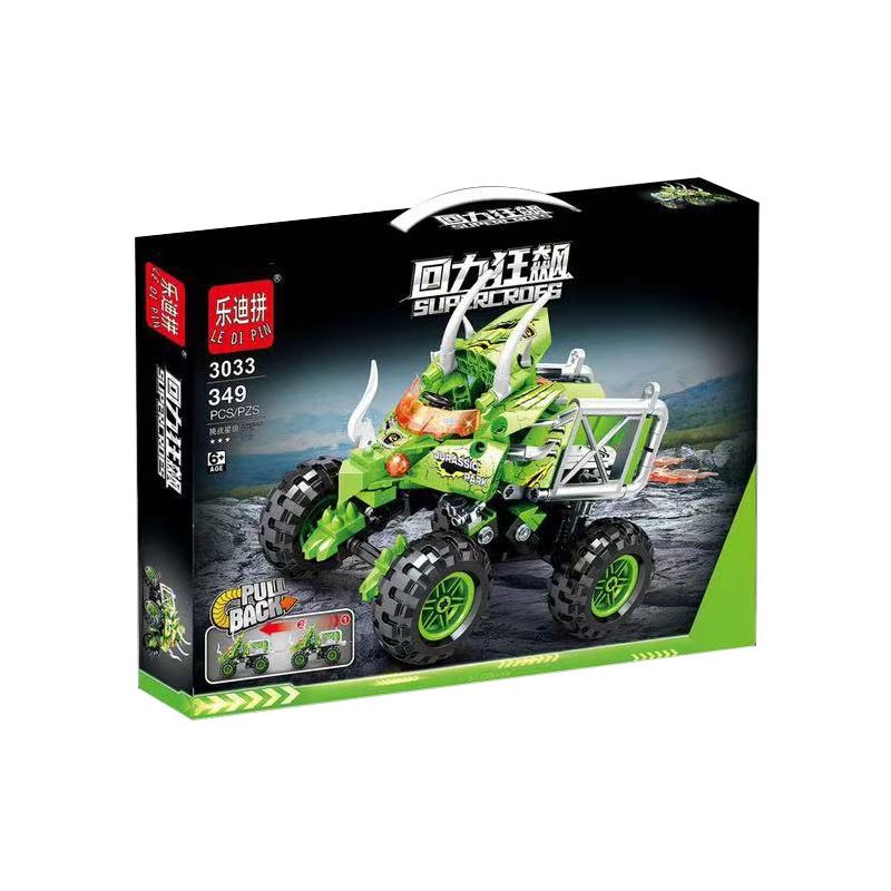 LEDIPIN 3033 non  JAI ALAI RUSH XE TẢI QUÁI VẬT XANH bộ đồ chơi xếp lắp ráp ghép mô hình  SUPERCROES Kỹ Thuật Công Nghệ Cao Mô Hình Phương Tiện 349 khối