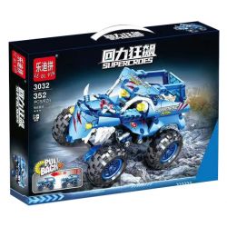 LEDIPIN 3032 non  ĐUA XE KÉO NGƯỢC TẢI QUÁI VẬT MÀU XANH TRỞ LẠI bộ đồ chơi xếp lắp ráp ghép mô hình  SUPERCROES Kỹ Thuật Công Nghệ Cao Mô Hình Phương Tiện 352 khối