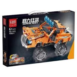 LEDIPIN 3031 non  KÉO LẠI RUSH XE TẢI QUÁI VẬT MÀU CAM bộ đồ chơi xếp lắp ráp ghép mô hình  SUPERCROES Kỹ Thuật Công Nghệ Cao Mô Hình Phương Tiện 408 khối