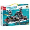 JIQILE K0192 0192 non  LỰC LƯỢNG ĐẶC BIỆT TÀU CHIẾN bộ đồ chơi xếp lắp ráp ghép mô hình City SWAT COMBAT SHIP Thành Phố 415 khối