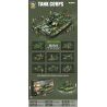 JIQILE 42044 non  XE TĂNG CHEETAH T5 8 TỔ HỢP bộ đồ chơi xếp lắp ráp ghép mô hình Military Army Quân Sự Bộ Đội 982 khối