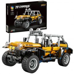 JIQILE 48013 non  XE KÉO LÙI WRANGLER bộ đồ chơi xếp lắp ráp ghép mô hình  Kỹ Thuật Công Nghệ Cao Mô Hình Phương Tiện 573 khối