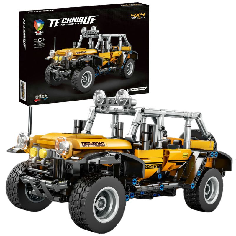 JIQILE 48013 non  XE KÉO LÙI WRANGLER bộ đồ chơi xếp lắp ráp ghép mô hình  Kỹ Thuật Công Nghệ Cao Mô Hình Phương Tiện 573 khối