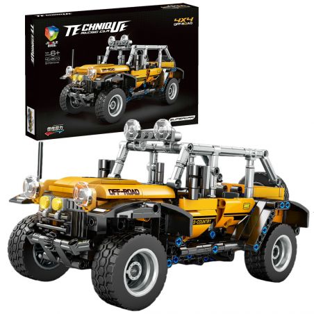 JIQILE 48013 non  XE KÉO LÙI WRANGLER bộ đồ chơi xếp lắp ráp ghép mô hình  Kỹ Thuật Công Nghệ Cao Mô Hình Phương Tiện 573 khối