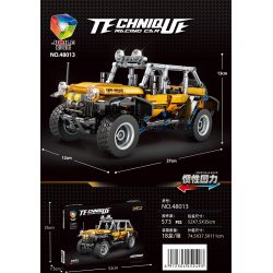 JIQILE 48013 non  XE KÉO LÙI WRANGLER bộ đồ chơi xếp lắp ráp ghép mô hình  Kỹ Thuật Công Nghệ Cao Mô Hình Phương Tiện 573 khối