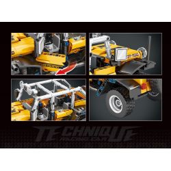 JIQILE 48013 non  XE KÉO LÙI WRANGLER bộ đồ chơi xếp lắp ráp ghép mô hình  Kỹ Thuật Công Nghệ Cao Mô Hình Phương Tiện 573 khối