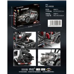 JIQILE 49008 non  XE ĐỊA HÌNH BIG tỷ lệ 1:10 bộ đồ chơi xếp lắp ráp ghép mô hình  Kỹ Thuật Công Nghệ Cao Mô Hình Phương Tiện 1998 khối