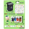 ZHEGAO QL1495 1495 non  HỘP PHÂN LOẠI RÁC bộ đồ chơi xếp lắp ráp ghép mô hình Board Games 305 khối
