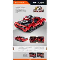 IM.MASTER QIHUI 5820 non  BẬC THẦY MÁY MÓC XE THỂ THAO DODGE CHALLENGER bộ đồ chơi xếp lắp ráp ghép mô hình  Kỹ Thuật Công Nghệ Cao Mô Hình Phương Tiện 548 khối