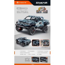 IM.MASTER QIHUI 5819 non  BẬC THẦY VŨ KHÍ XE BÁN TẢI DODGE T-REX bộ đồ chơi xếp lắp ráp ghép mô hình  Kỹ Thuật Công Nghệ Cao Mô Hình Phương Tiện 555 khối