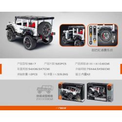 IM.MASTER QIHUI 5817 non  BẬC THẦY MÁY MÓC XE KÉO LÙI MERCEDES-BENZ BIG bộ đồ chơi xếp lắp ráp ghép mô hình  Kỹ Thuật Công Nghệ Cao Mô Hình Phương Tiện 520 khối