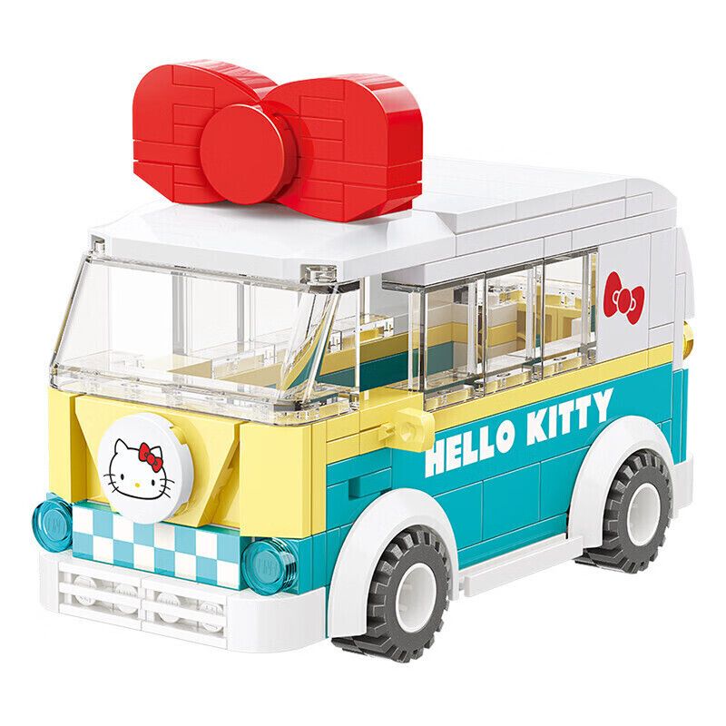 KEEPPLEY K20806 20806 non  XE SANRIO BUÝT MINI HELLO KITTY bộ đồ chơi xếp lắp ráp ghép mô hình