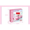 KEEPPLEY K20806 20806 non  XE SANRIO BUÝT MINI HELLO KITTY bộ đồ chơi xếp lắp ráp ghép mô hình