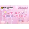 KEEPPLEY K20806 20806 non  XE SANRIO BUÝT MINI HELLO KITTY bộ đồ chơi xếp lắp ráp ghép mô hình
