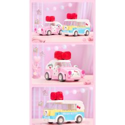 KEEPPLEY K20806 20806 non  XE SANRIO BUÝT MINI HELLO KITTY bộ đồ chơi xếp lắp ráp ghép mô hình