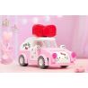 KEEPPLEY K20805 20805 non  XE SANRIO Ô TÔ MINI HELLO KITTY bộ đồ chơi xếp lắp ráp ghép mô hình