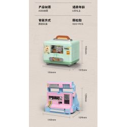 TOP TOY TC1902 1902 non  THIẾT BỊ CỔ ĐIỂN MÁY NƯỚNG BÁNH MÌ bộ đồ chơi xếp lắp ráp ghép mô hình RETRO TOASTE 400 khối