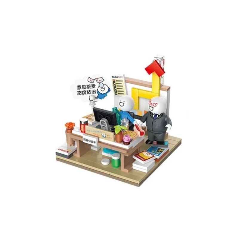 TOP TOY 16007 non  ĐỘNG VẬT XÃ HỘI XIAOLAN HÃY ĐƯA TÔI ĐI CÙNG KHI BẠN CÂU CÁ bộ đồ chơi xếp lắp ráp ghép mô hình Movie & Game Phim Và Trò Chơi