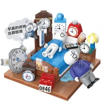 TOP TOY 16005 non  ĐỘNG VẬT XÃ HỘI XIAOLAN CHĂN BÔNG YÊU TÔI RẤT NHIỀU bộ đồ chơi xếp lắp ráp ghép mô hình Movie & Game Phim Và Trò Chơi