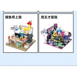 TOP TOY 16005 non  ĐỘNG VẬT XÃ HỘI XIAOLAN CHĂN BÔNG YÊU TÔI RẤT NHIỀU bộ đồ chơi xếp lắp ráp ghép mô hình Movie & Game Phim Và Trò Chơi