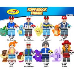 KOPF KF6189 6189 KF1950 1950 KF1951 1951 KF1952 1952 KF1953 1953 KF1954 1954 KF1955 1955 KF1956 1956 KF1957 1957 non  NHÂN VẬT NHỎ POKÉMON 8 LOẠI bộ đồ chơi xếp lắp ráp ghép mô hình Movie & Game POKEMON Phim Và Trò Chơi