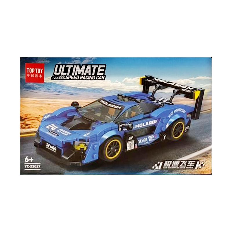 TOP TOY YC-23027 23027 YC23027 non  XE TỐC ĐỘ MÀU XANH bộ đồ chơi xếp lắp ráp ghép mô hình  Kỹ Thuật Công Nghệ Cao Mô Hình Phương Tiện