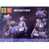 ZHEGAO 00382 non  NIỀM VUI MÙA HÈ XE MÔ TÔ GIÁNG SINH bộ đồ chơi xếp lắp ráp ghép mô hình Creator MERRY CHRISTMAS SCOOTER Sáng Tạo