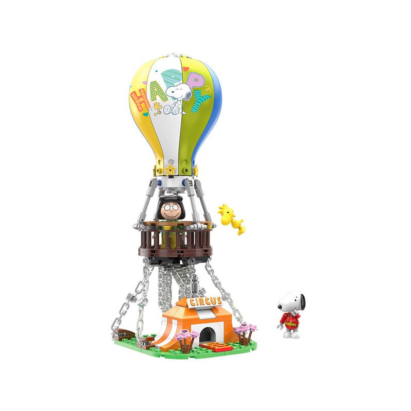 LINOOS LN8044 8044 non  RẠP XIẾC CỦA SNOOPY KHINH KHÍ CẦU bộ đồ chơi xếp lắp ráp ghép mô hình Movie & Game Phim Và Trò Chơi 176 khối