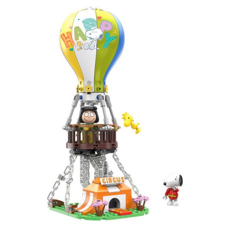 LINOOS LN8044 8044 non  RẠP XIẾC CỦA SNOOPY KHINH KHÍ CẦU bộ đồ chơi xếp lắp ráp ghép mô hình Movie & Game Phim Và Trò Chơi 176 khối