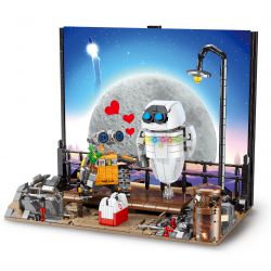 THULE L8003 8003 non  WALL-E VÀ EVA bộ đồ chơi xếp lắp ráp ghép mô hình Movie & Game ROBOT LOVE Phim Và Trò Chơi 1128 khối