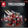 REOBRIX 33003 non  KHỦNG LONG CƠ KHÍ BA BIẾN HÌNH TRICERATOPS XE TĂNG BỌC THÉP MECHA bộ đồ chơi xếp lắp ráp ghép mô hình Creator MECHA DINO MECHA TRICERATOPS Sáng Tạo 930 khối