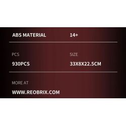 REOBRIX 33003 non  KHỦNG LONG CƠ KHÍ BA BIẾN HÌNH TRICERATOPS XE TĂNG BỌC THÉP MECHA bộ đồ chơi xếp lắp ráp ghép mô hình Creator MECHA DINO MECHA TRICERATOPS Sáng Tạo 930 khối