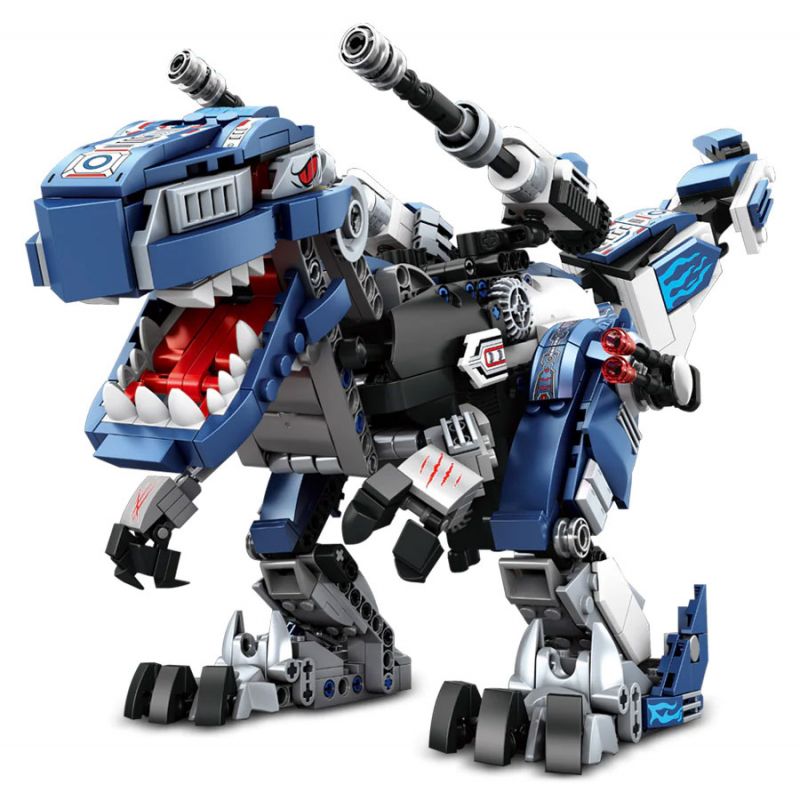 REOBRIX 33002 non  BA LOÀI KHỦNG LONG CƠ KHÍ BIẾN HÌNH TYRANNOSAURUS REX DINOSAUR MECHA bộ đồ chơi xếp lắp ráp ghép mô hình Creator MECHA DINO MECHA REX Sáng Tạo 940 khối