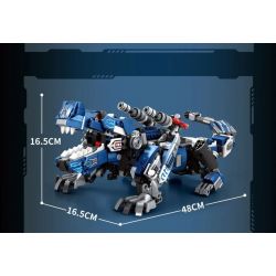 REOBRIX 33002 non  BA LOÀI KHỦNG LONG CƠ KHÍ BIẾN HÌNH TYRANNOSAURUS REX DINOSAUR MECHA bộ đồ chơi xếp lắp ráp ghép mô hình Creator MECHA DINO MECHA REX Sáng Tạo 940 khối