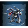 REOBRIX 33002 non  BA LOÀI KHỦNG LONG CƠ KHÍ BIẾN HÌNH TYRANNOSAURUS REX DINOSAUR MECHA bộ đồ chơi xếp lắp ráp ghép mô hình Creator MECHA DINO MECHA REX Sáng Tạo 940 khối